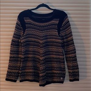 Hatley gold and black striped sweater size S